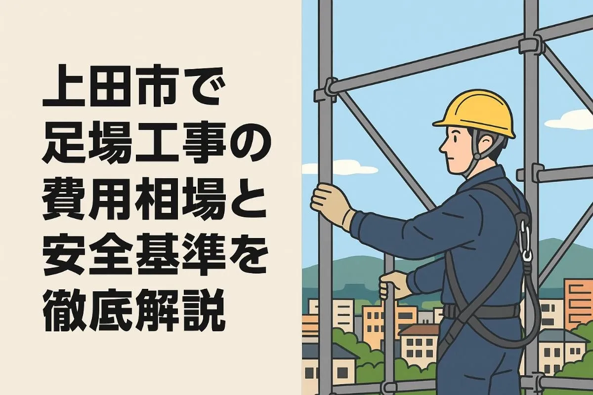 上田市で足場工事の費用相場と安全基準を徹底解説｜信頼できる業者の選び方と施工事例