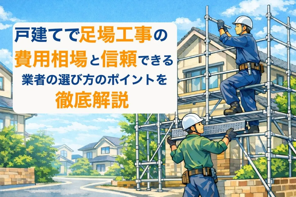 戸建てで足場工事の費用相場と信頼できる業者の選び方のポイントを徹底解説