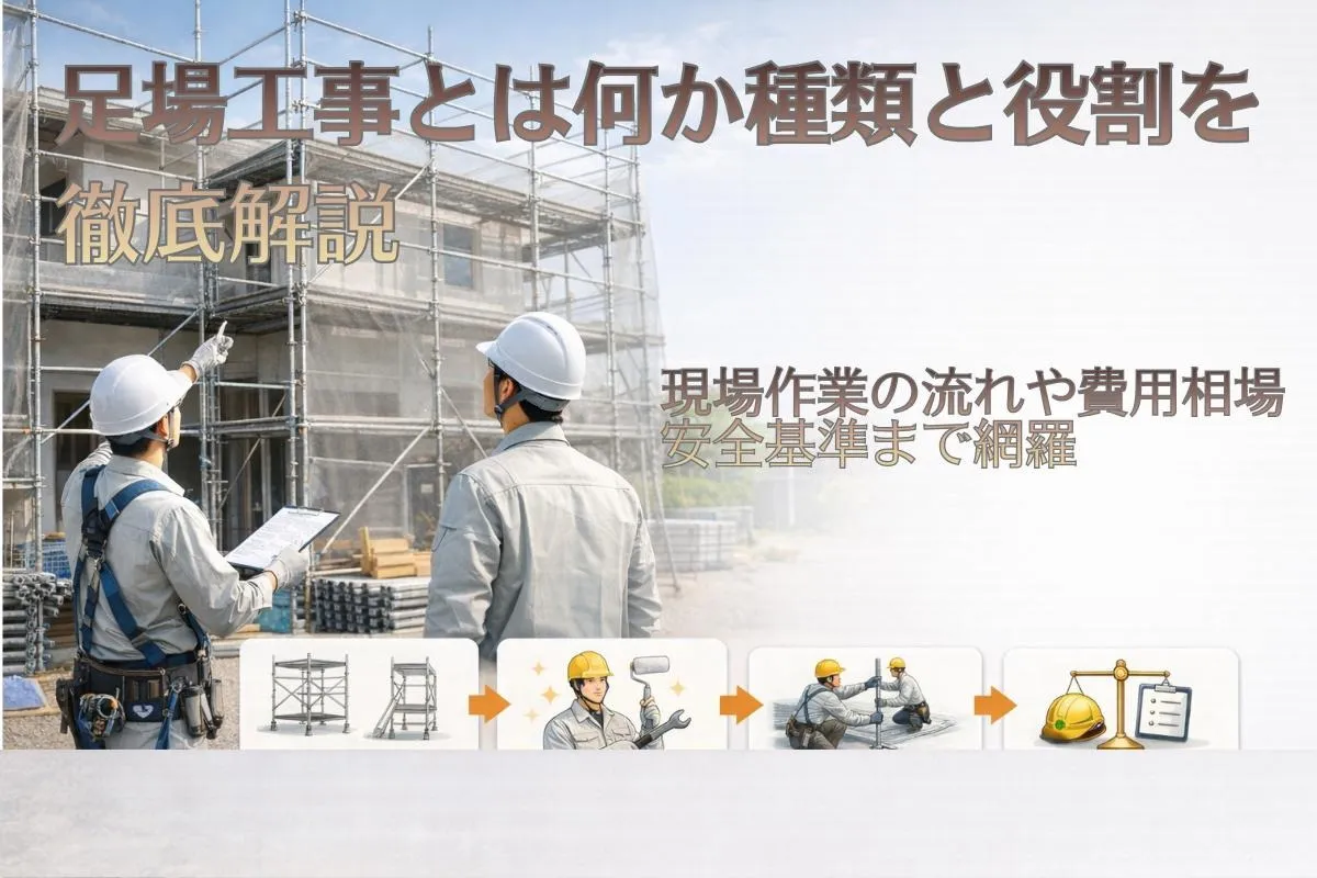 足場工事とは何か種類と役割を徹底解説｜現場作業の流れや費用相場・安全基準まで網羅